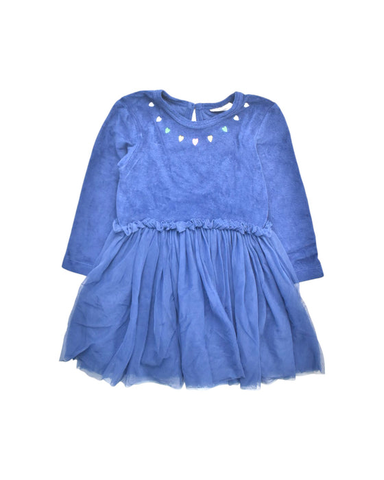 A Blue Long Sleeve Dresses from Kite in size 2T for girl. (Front View)