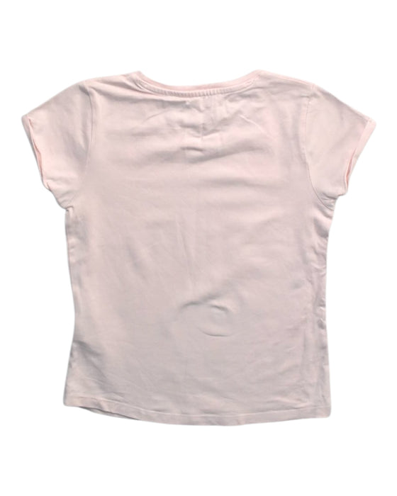 A Pink Short Sleeve T Shirts from Chateau de Sable in size 5T for girl. (Back View)