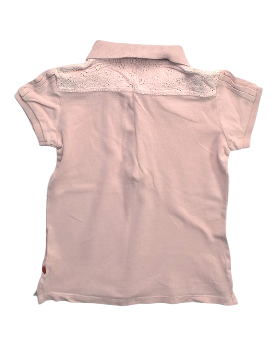 A Pink Short Sleeve Polos from Sacoor in size 8Y for girl. (Back View)