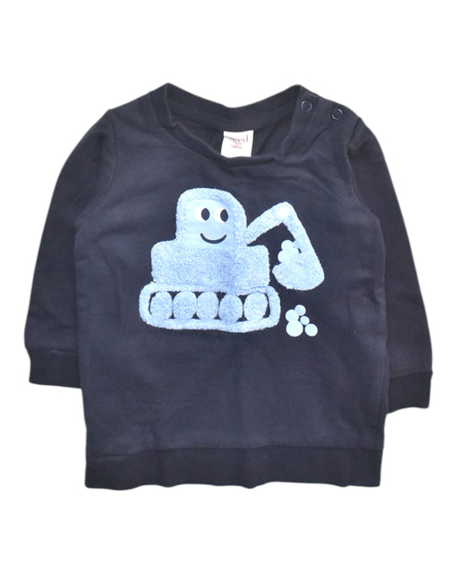 A Navy Crewneck Sweatshirts from Seed in size 6-12M for boy. (Front View)