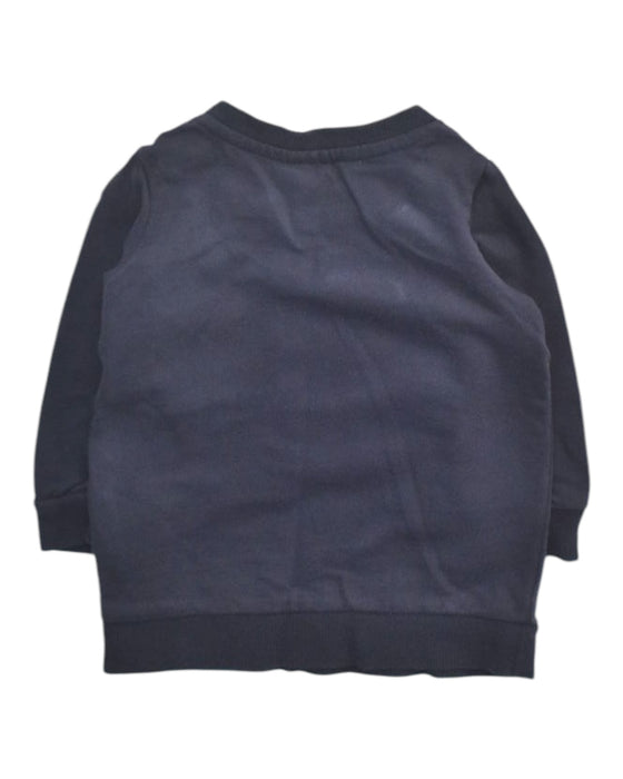 A Navy Crewneck Sweatshirts from Seed in size 6-12M for boy. (Back View)