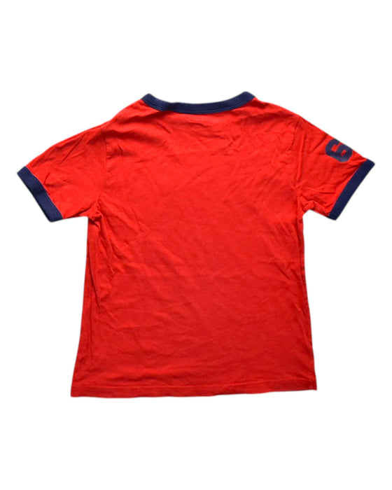 A Red Short Sleeve T Shirts from Polo Ralph Lauren in size 5T for boy. (Back View)