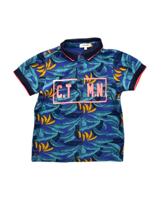 A Multicolour Short Sleeve Polos from Catimini in size 6T for boy. (Front View)