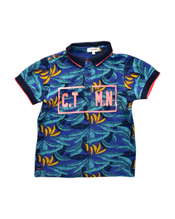 A Multicolour Short Sleeve Polos from Catimini in size 6T for boy. (Front View)
