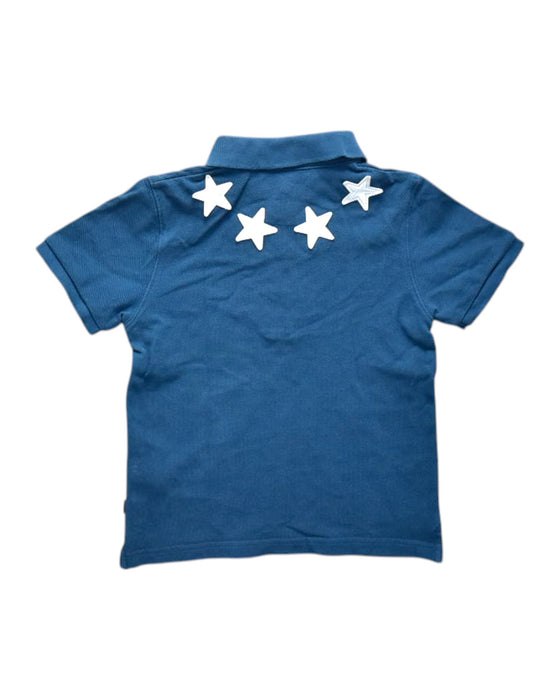 A Blue Short Sleeve Polos from Givenchy in size 6T for boy. (Back View)