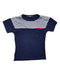 A Navy Short Sleeve T Shirts from Manuell & Frank in size 18-24M for boy. (Front View)
