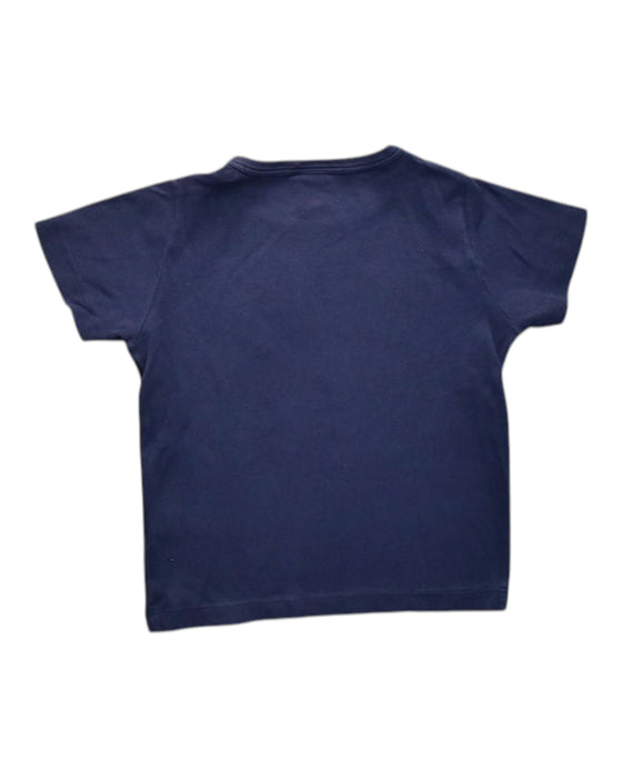 A Navy Short Sleeve T Shirts from Petit Bateau in size 4T for neutral. (Back View)