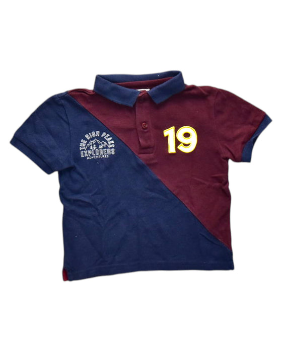 A Burgundy Short Sleeve Polos from Cyrillus in size 4T for boy. (Front View)