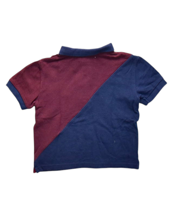 A Burgundy Short Sleeve Polos from Cyrillus in size 4T for boy. (Back View)