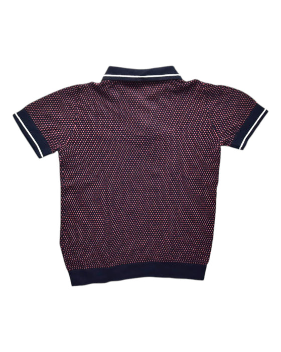 A Navy Short Sleeve Polos from Bonpoint in size 8Y for boy. (Back View)