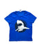 A Blue Short Sleeve T Shirts from Petit Bateau in size 6T for boy. (Front View)