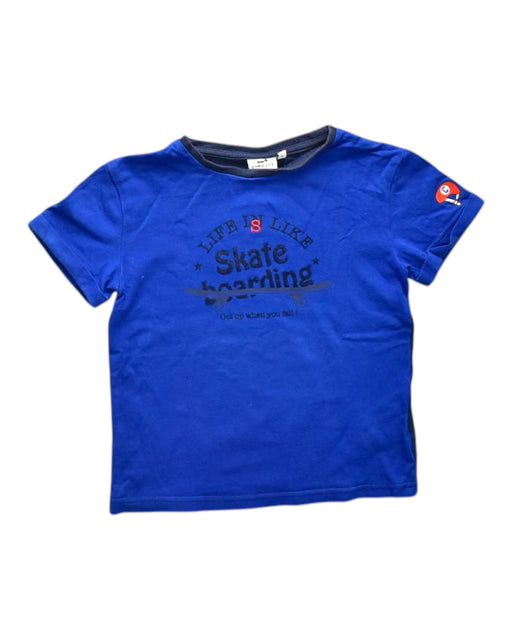 A Blue Short Sleeve T Shirts from Cyrillus in size 6T for boy. (Front View)