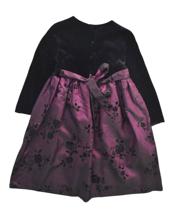 A Black Long Sleeve Dresses from Laura Ashley in size 5T for girl. (Back View)