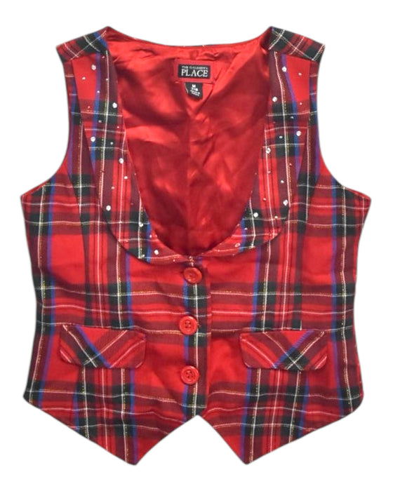 A Multicolour Dress Up Vests from The Children's Place in size 7Y for girl. (Front View)