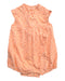 A Orange Sleeveless Rompers from Chubby Chubby in size 0-3M for girl. (Front View)