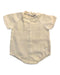 A Ivory Short Sleeve Bodysuits from Dr. Kid in size 6-12M for girl. (Front View)