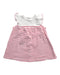 A White Sleeveless Dresses from Petit Bateau in size 6-12M for girl. (Front View)