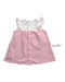 A White Sleeveless Dresses from Petit Bateau in size 6-12M for girl. (Back View)