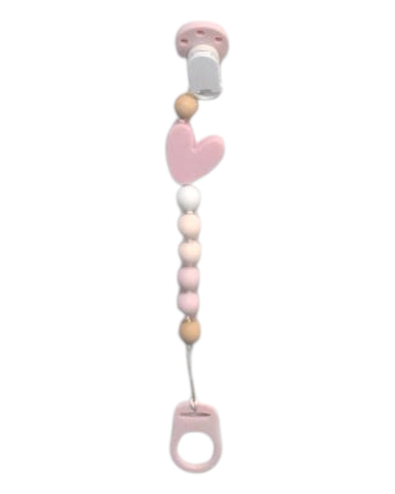A Pink Bibs from Kushies in size O/S for girl. (Back View)