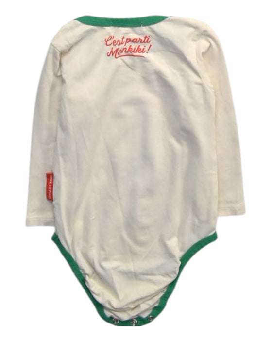 A White Long Sleeve Bodysuits from Bebe de Pino in size 12-18M for boy. (Back View)