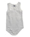 A White Sleeveless Bodysuits from Petit Bateau in size 18-24M for boy. (Front View)