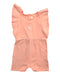 A Peach Sleeveless Rompers from Chloe in size 6-12M for girl. (Front View)