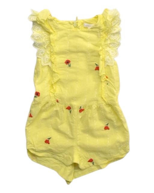 A Yellow Sleveless Rompers from Chloe in size 6-12M for girl. (Front View)