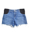 A Blue Shorts from PAIGE in size Maternity-L for maternity. (Front View)
