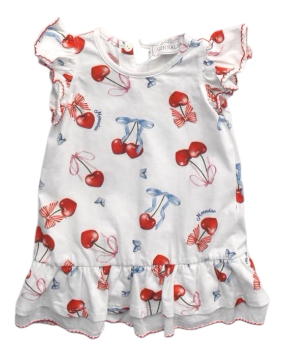 A Multicolour Short Sleeve Dresses from Monnalisa in size 6-12M for girl. (Front View)