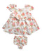 A Multicolour Dress Sets from Monsoon in size 3-6M for girl. (Front View)