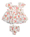 A Multicolour Dress Sets from Monsoon in size 3-6M for girl. (Back View)