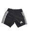 A Black Shorts from Adidas in size 3T for boy. (Front View)