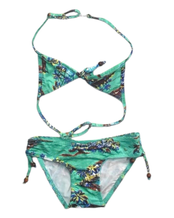 A Multicolour Bikinis from SUN Child in size 4T for girl. (Front View)