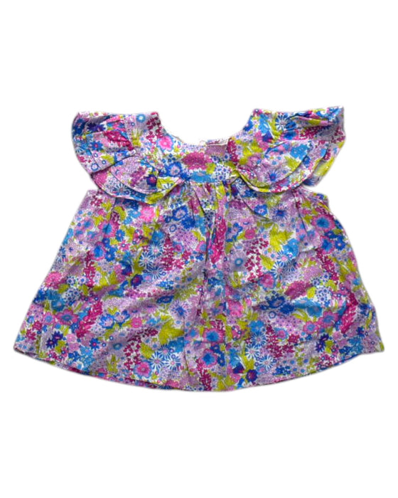 A Multicolour Sleeveless Tops from Jacadi in size 6-12M for girl. (Front View)