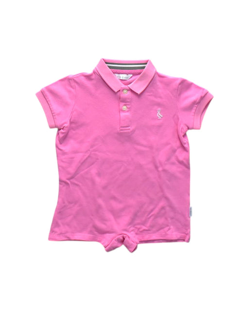A Pink Short Sleeve Rompers from Raph and Remy in size 18-24M for neutral. (Front View)