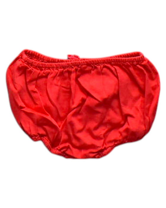 A Red Bloomers from Chateau de Sable in size 3-6M for neutral. (Back View)