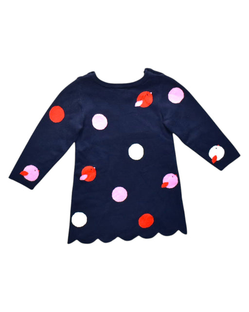 A Navy Long Sleeve Dresses from Jacadi in size 18-24M for girl. (Front View)