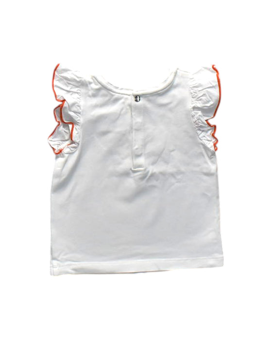 A White Sleeveless Tops from Jacadi in size 18-24M for girl. (Back View)