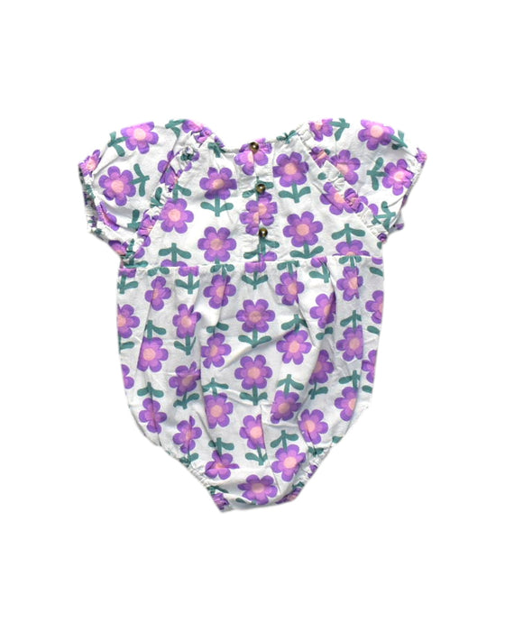 A Purple Short Sleeve Bodysuits from Seed in size 6-12M for neutral. (Back View)