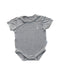 A Grey Short Sleeve Bodysuits from Raph and Remy in size 6-12M for neutral. (Front View)