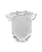 A White Short Sleeve Bodysuits from Raph and Remy in size 3-6M for neutral. (Front View)