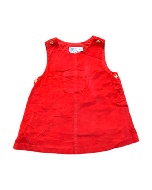 A Red Overall Dresses from Jacadi in size 3-6M for neutral. (Front View)