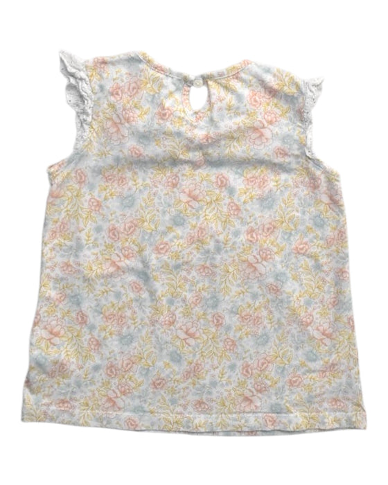 A Multicolour Sleeveless Tops from Newbie in size 6T for girl. (Back View)