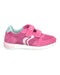 A Pink Sneakers from Geox in size 6T for girl. (Front View)