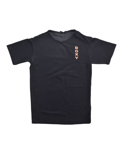 A Black Short Sleeve T Shirts from Roxy in size 10Y for girl. (Front View)