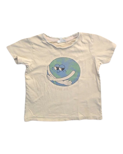 A Beige Short Sleeve T Shirts from Seed in size 4T for boy. (Front View)