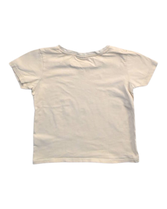A Beige Short Sleeve T Shirts from Seed in size 4T for boy. (Back View)