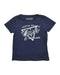 A Navy Short Sleeve T Shirts from Guess in size 4T for girl. (Front View)