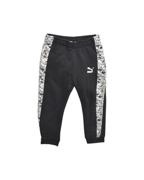 A Black Sweatpants from Puma in size 4T for girl. (Front View)