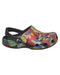 A Multicolour Slip Ons from Crocs in size 4T for boy. (Front View)